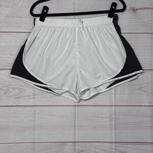 Ultra Performance Womens Dolphin Running Shorts White Black XL Athletic Gym